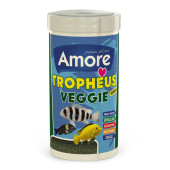 Amore Tropheus Veggie Chips 1000ml Tanganyika Malawi Bitkisel Algae Spirulina Sarımsak Balık Yemi - 1