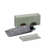 Okkia Lauro Unisex Yeşil Güneş Gözlüğü Siyah Gradyan - 5