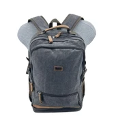 Ççs London 51573 Laptop Kanvas Sırt Çantası Siyah - 5