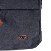Ççs London 31472 Kanvas Postacı Çanta Siyah - 6