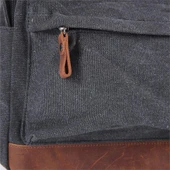 Ççs London 51568 Kanvas Usb Usb Çıkışlı Sırt Çantası Siyah thumbnail 4