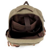 Ççs London 51567 Kanvas Sırt Çantası Haki thumbnail 3