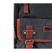 Ççs London 51567 Kanvas Sırt Çantası Siyah thumbnail 6