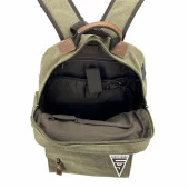 Ççs London 51565 Kanvas Sırt Çantası Haki thumbnail 3