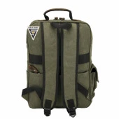 Ççs London 51565 Kanvas Sırt Çantası Haki thumbnail 4