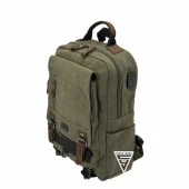 Ççs London 51565 Kanvas Sırt Çantası Haki thumbnail 5