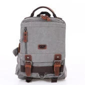 Ççs London 51563 Kanvas Çapraz Sırt ve Göğüs Çantası Gri thumbnail 1