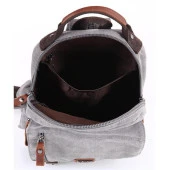 Ççs London 51563 Kanvas Çapraz Sırt ve Göğüs Çantası Gri thumbnail 2