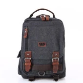 Ççs London 51563 Kanvas Çapraz Sırt ve Göğüs Çantası Siyah thumbnail 1