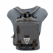 Ççs London 51563 Kanvas Çapraz Sırt ve Göğüs Çantası Gri thumbnail 6