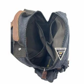 Ççs London 51563 Kanvas Çapraz Sırt ve Göğüs Çantası Siyah thumbnail 7