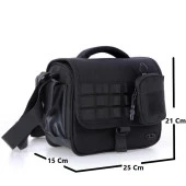 Ççs Omuz Askılı Fotoğraf Makinesi Çantası Siyah - 4