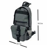 Ççs London 51606 Çapraz Sırt ve Göğüs Çantası Gri thumbnail 2