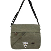 Ççs London 31472 Kanvas Postacı Çanta Haki - 1