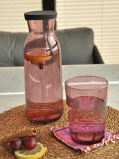 Sipahi Kapaklı Karaf Seti Mor 1250 Ml - 2