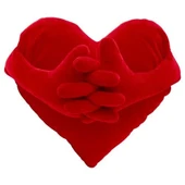 IKEA FAMNIG HJARTA Minder Yastık Kırmızı 40x101 CM Kalp Şeklinde - 4