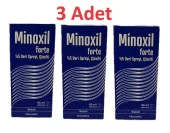 Minoxil Forte %5 60 ml Paket Deri Bakım Spreyi 3 Adet - 1