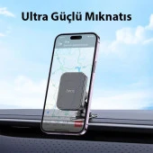 Hoco H33 360° Dönebilen Torpido Üstü Araç içi Magsafe Manyetik Araç İçi Telefon Tutucu - 3