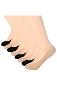 6lı Kadın Pamuklu İnce Mini Görünmez Suba Çorap - 6