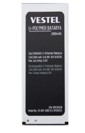 Vestel Venüs V3 5570 Pil - Batarya 2480mAh - 1