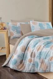 MyStory Home Lastikli Çarşaflı Çift Kişilik Nevresim Takımı Magnolia - 1