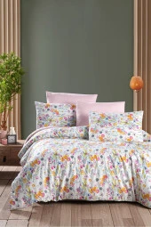 MyStory Home Lastikli Çarşaflı Çift Kişilik Nevresim Takımı Lily - 1