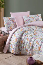 MyStory Home Lastikli Çarşaflı Çift Kişilik Nevresim Takımı Lily - 2