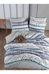 MyStory Home Lastikli Çarşaflı Çift Kişilik Nevresim Takımı Diamente - 4