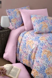 MyStory Home Lastikli Çarşaflı Çift Kişilik Nevresim Takımı Colore - 4