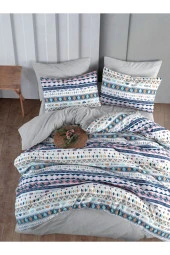 MyStory Home Lastikli Çarşaflı Tek Kişilik Nevresim Takımı Diamente - 2