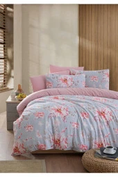 MyStory Home Lastikli Çarşaflı Tek Kişilik Nevresim Takımı ROSE - 2