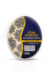 Türk Hamamı Süngerli Sabun Banyo Duş Sabunu 120 G thumbnail 1
