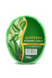 Aloevera Özlü Süngerli Sabun Banyo Duş Sabunu 120 G x 3 Adet thumbnail 2