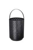 IKEA Urskılja Dekoratif Fener Mumluk Siyah 22 Cm Çelik - 3