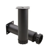 4 Adet Mobilya Ayağı Metal 15 cm Ayarlı 42 mm Mat Siyah Ayak - 3