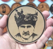 ATATÜRK - Deri Peç - Arma - Leather Patch thumbnail 2