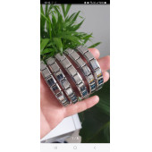 NOMİNATİON  GÜMÜŞ RENK  ÇELİK BİLEKLİK 316L KARARMAZ RENK ATMAZ - 1