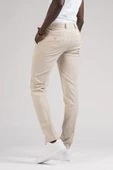Ecer Slimfit Beli Yarım Lastikli Ve İplikli İnce Çizgili Yazlık Jogger Pantolon - 10