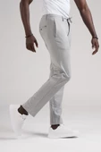 Slimfit Beli Lastikli Ve İplikli Jogger Düz Kumaş Pantolon - 8
