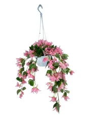 Nettenevime Yapay Çiçek Begonvil Toz Pembe Sarkaç Askılı Saksıda Balkon Çiçeği Çiçek Sepeti - 4