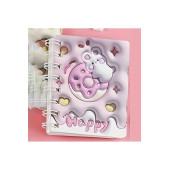 Happy Spiralli Not Defteri 80 Yaprak Çizgisiz,Happy Notebook 80 Sheets Unlined - 2