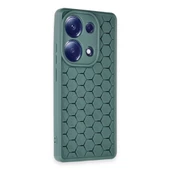 Gpack Xiaomi Redmi Note 13 Pro 4G Kılıf Bal Peteği Desenli Silikon ivy - 4