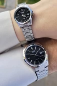Casio CSISTE55 Kadranı Siyah Kordonu Gümüş Renk Hediye Paketli Sevgili Çift İki Kol Saati - 4
