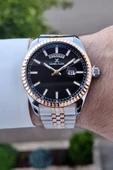 Daniel Klein DKISTE1202 Kadranı Siyah Rose Gümüş Renk Hediye Paketli Takvim ve Gün Fonksiyonlu Erkek Kol Saati thumbnail 2