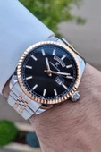 Daniel Klein DKISTE1202 Kadranı Siyah Rose Gümüş Renk Hediye Paketli Takvim ve Gün Fonksiyonlu Erkek Kol Saati thumbnail 3