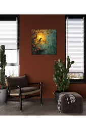 Gotik Dönem Kuş Kanvas Tablo thumbnail 3