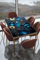 Masa Kaplama Folyosu Mobilya Masa Kaplama Folyo Safir Kabartma Görünümlü Damlacıklar thumbnail 1