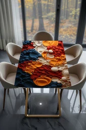 Masa Kaplama Folyosu Mobilya Masa Kaplama Folyo Renkli Yumuşak Görünümlü Şekiller thumbnail 2