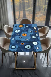 Masa Kaplama Folyosu Mobilya Masa Kaplama Folyo Nazar Boncuğu Detaylı Tasarım thumbnail 2