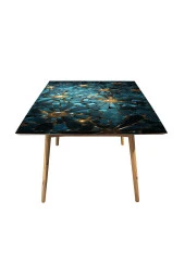 Masa Kaplama Folyosu Mobilya Masa Kaplama Folyo Mavi Sim Görünümlü Gold Detay thumbnail 3